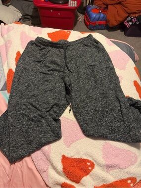Gray Cozy Knit Lounge Pants